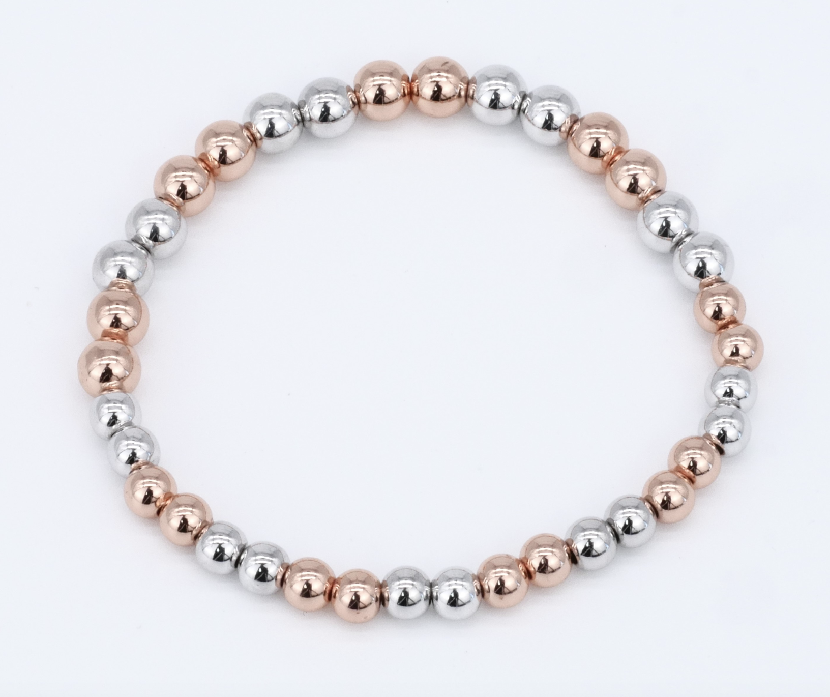 KisMe Armband Kugeln - Silber/Rosegold - SALE