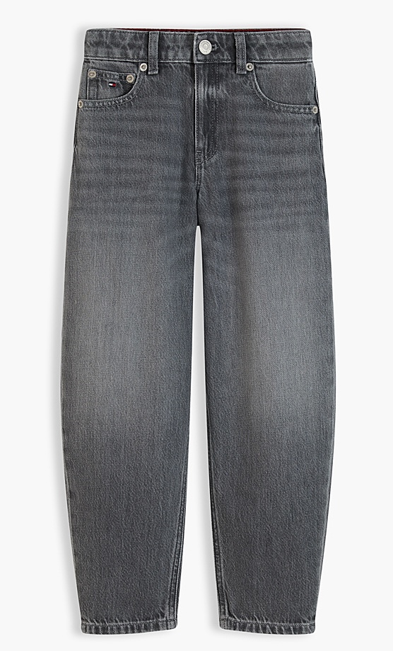 Tommy Hilfiger Barrel Jeans in Hellgrau für Mädchen Denim Grau
