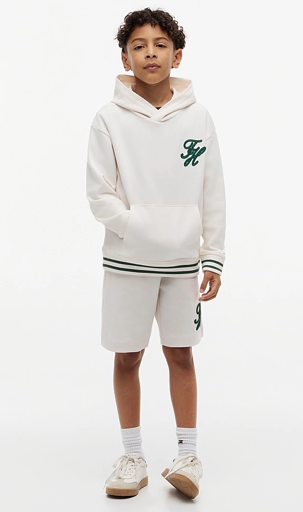 Tommy Hilfiger Kapuzenpullover in Creme mit Logo Tommy Hilfiger Kapuzenpullover in Creme mit Logo