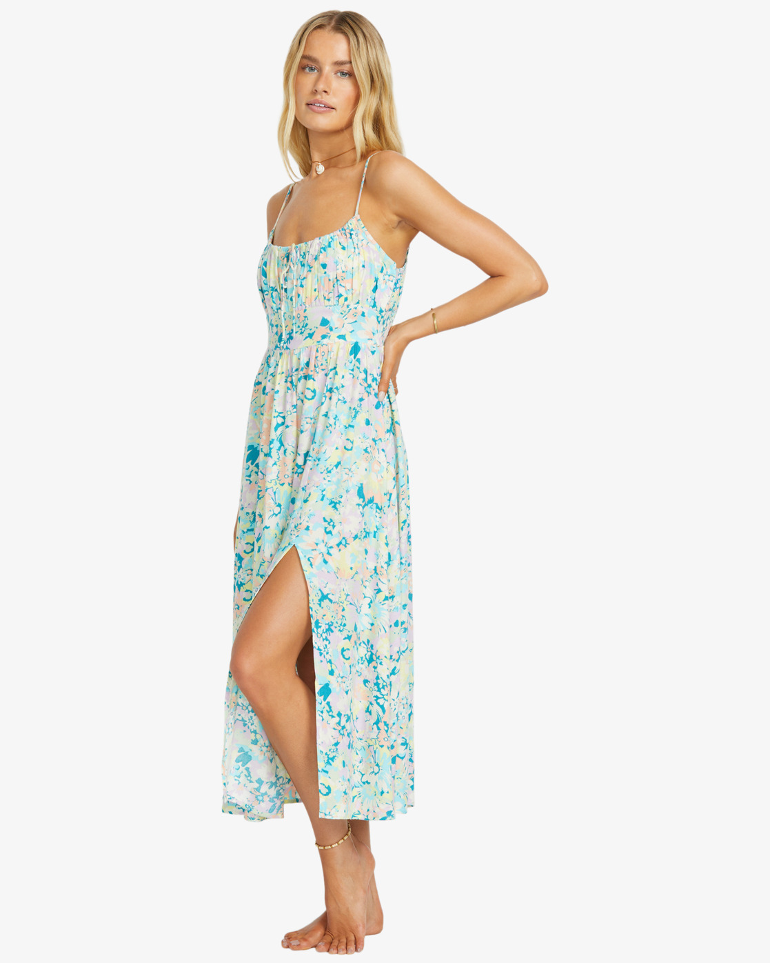 Billabong Take Your Time - Maxikleid für Frauen - Multifarbe Blumen - SALE Billabong Take Your Time - Maxikleid für Frauen - Multifarbe Blumen - SALE