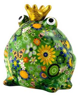 148-00716_177_1920x1920-1 Pomme pidou Spardose Frosch Freddy Edition Grün - Grasgrün mit Gelben Blumen
