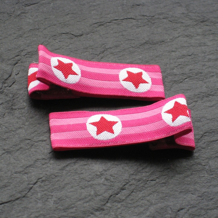 STERNE-DESIGNER-CLIPS-PINKo9ZRws2OdTDaJ Wowzers Designer Haarspangen - Sterne & Peace Symbole - 1 Paar