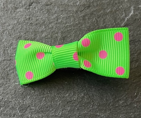 Wowzers Polka Dots Schleifen Clip - Grün & Pink Gepunktet- 1 Stück Wowzers Polka Dots Schleifen Clip - Grün & Pink Gepunktet- 1 Stück