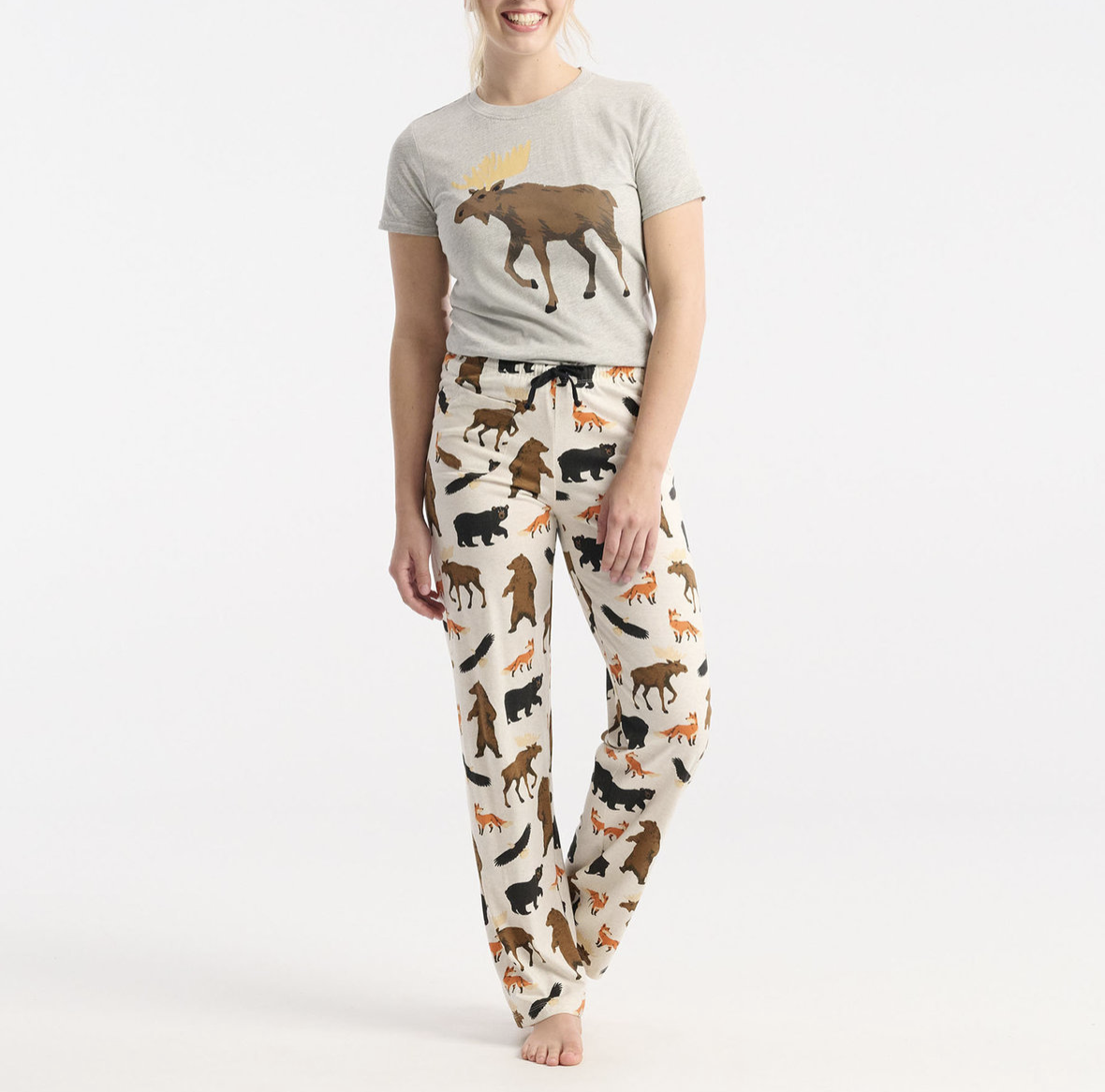Little Blue House Damen Pyjama Hose - Wildlife - Wilde Tiere - SALE Little Blue House Damen Pyjama Hose - Wildlife - Wilde Tiere - SALE