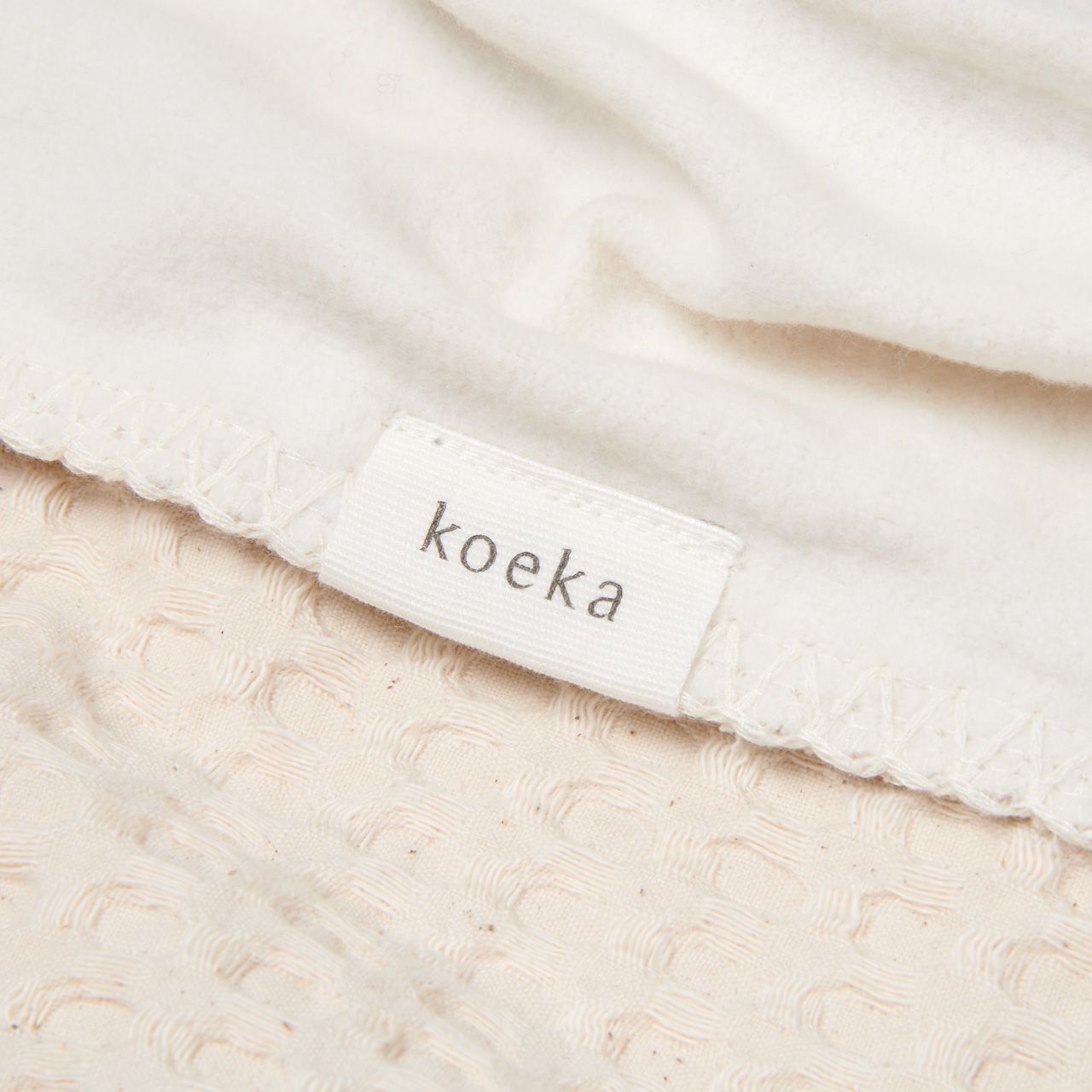 1015-0044_110_03_1920x1920 Koeka Amsterdam Baumwolle Fleece Babydecke in Natural Creme Weiß - SALE