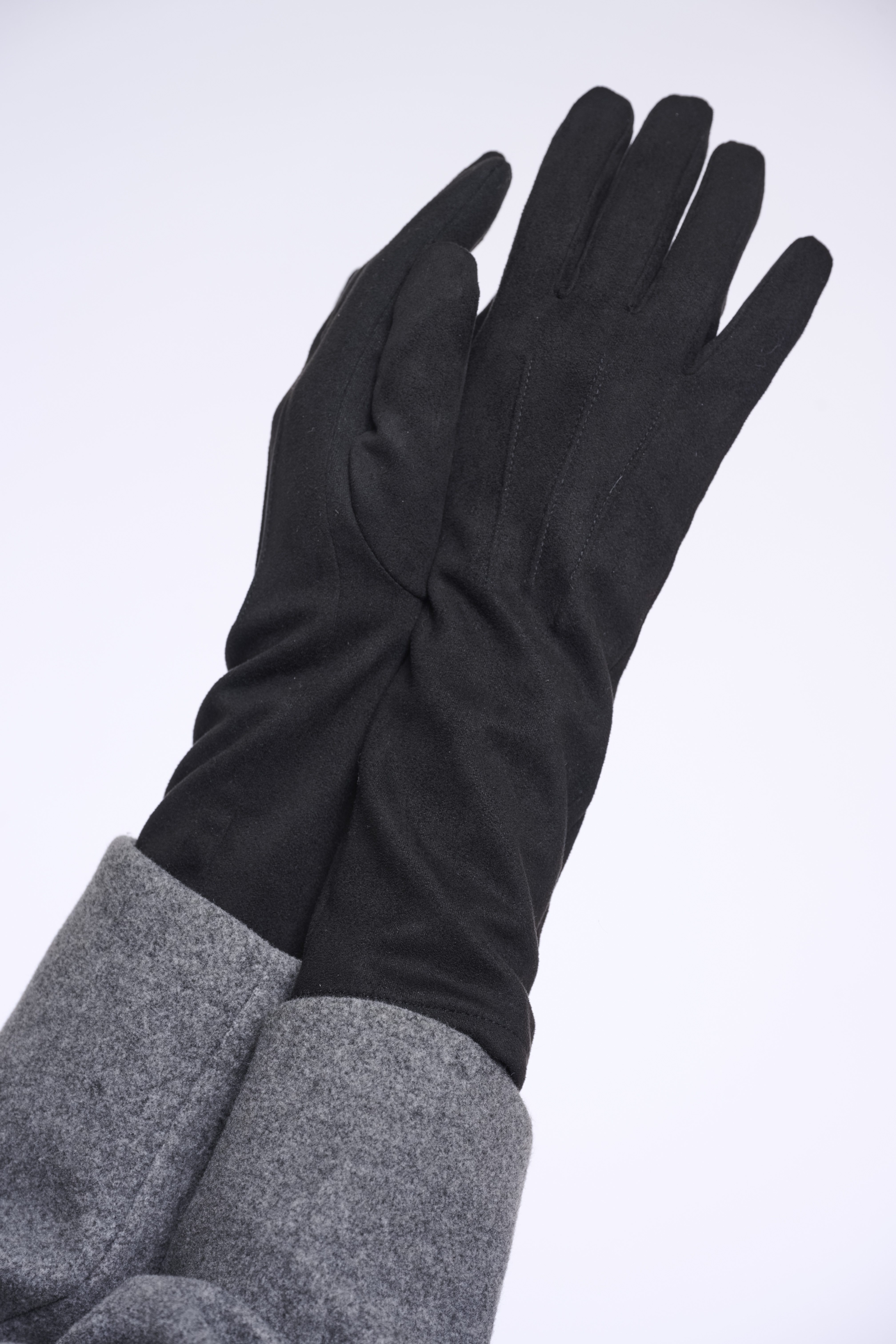 Rino & Pelle Feniks Lange Handschuhe in Schwarz 