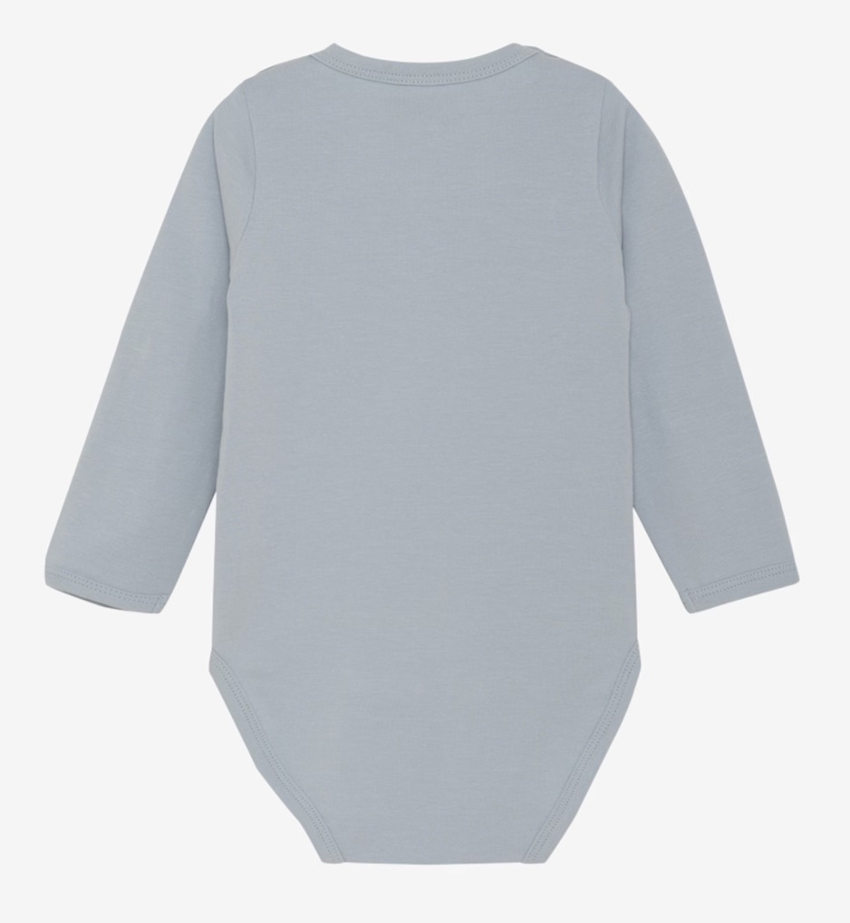 Minymo Langarm Body in Blau - Pferd