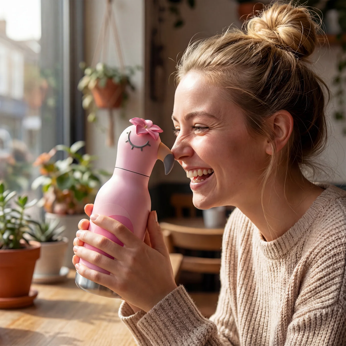 Asobu Bestie Trinkflasche in Pink - Lola Flamingo Asobu Bestie Trinkflasche in Pink - Lola Flamingo