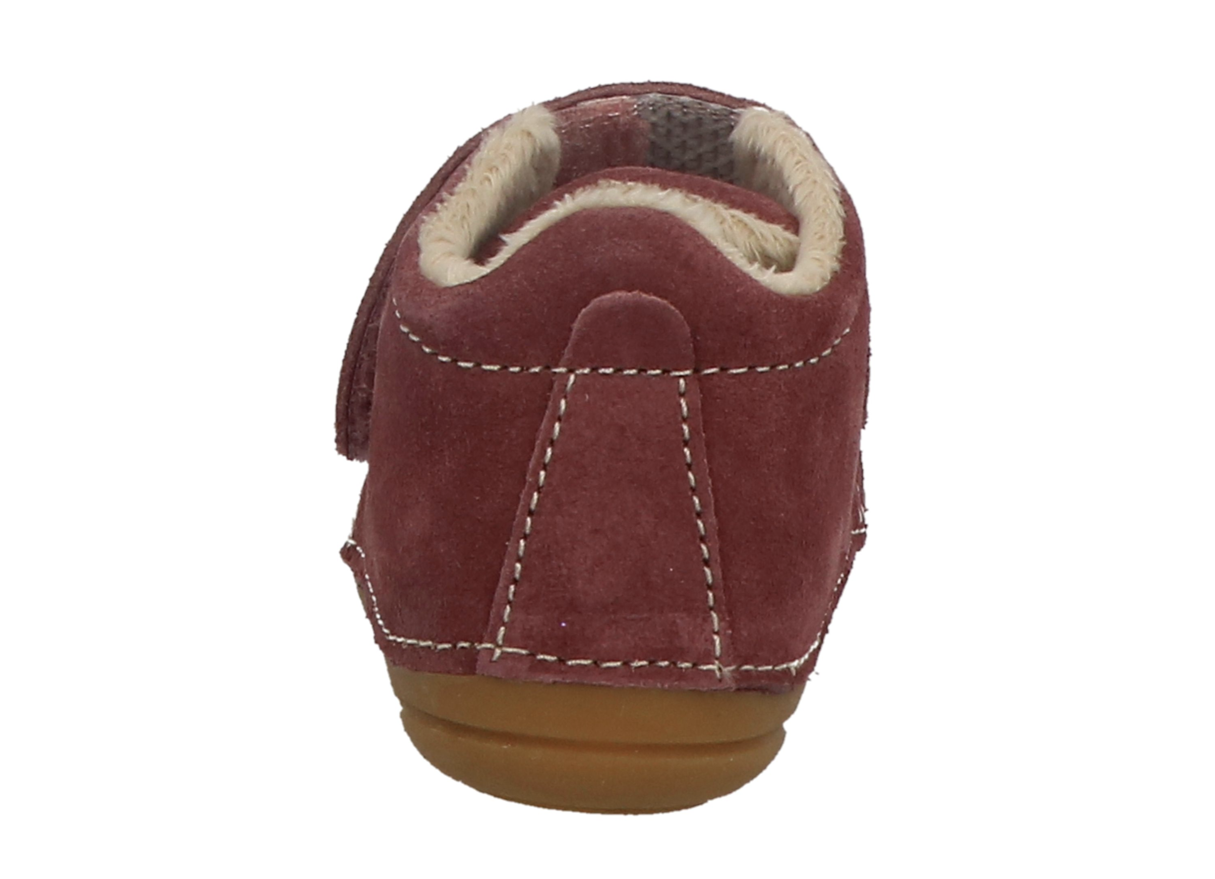 Lurchi FONSI Wildleder Lauflernschuhe mit Fell und Klett - Wildberry/Rosa Lurchi FONSI Wildleder Lauflernschuhe mit Fell und Klett - Wildberry/Rosa