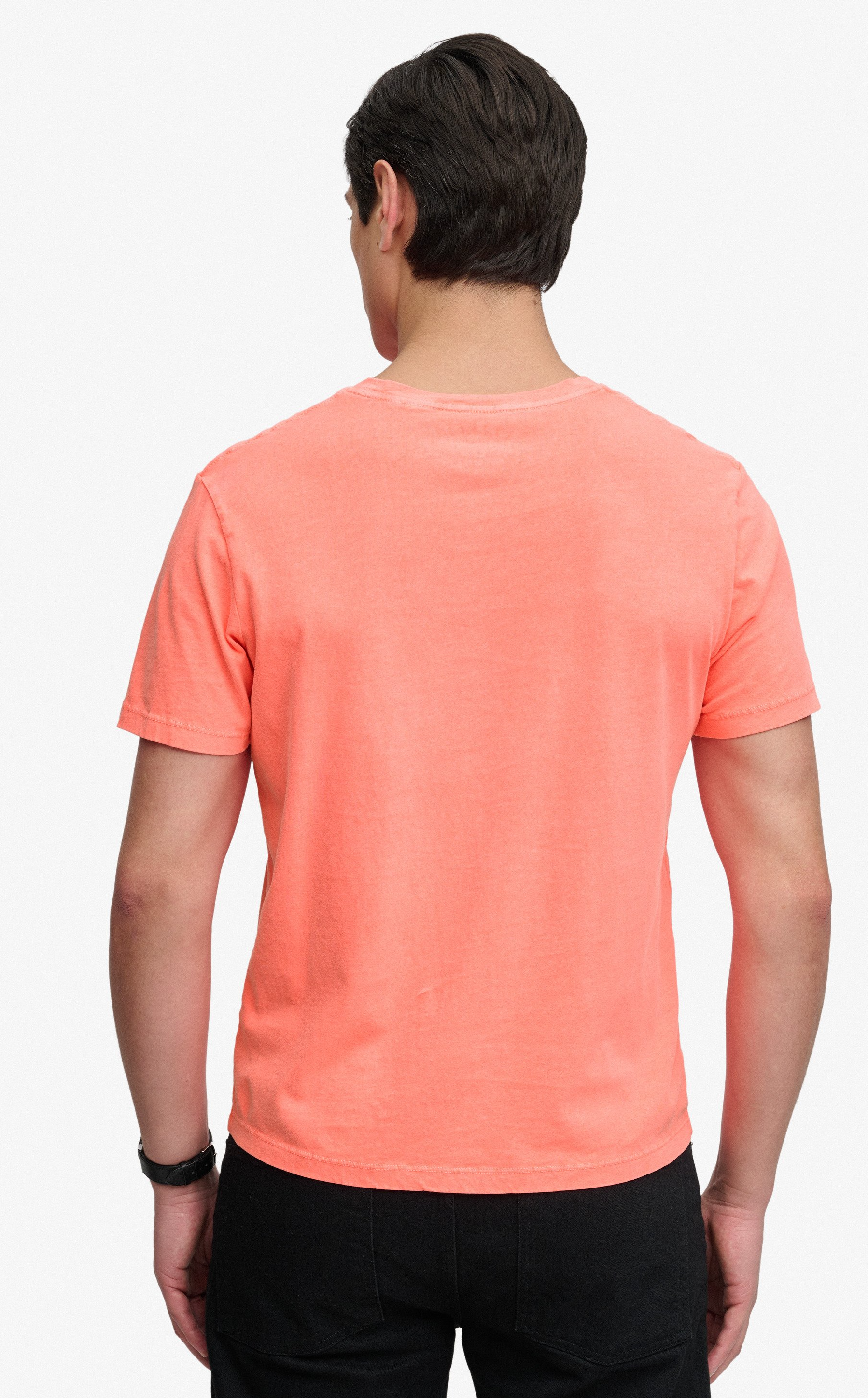 Supedry Herren Classic Essential T-Shirt in Neon Orange