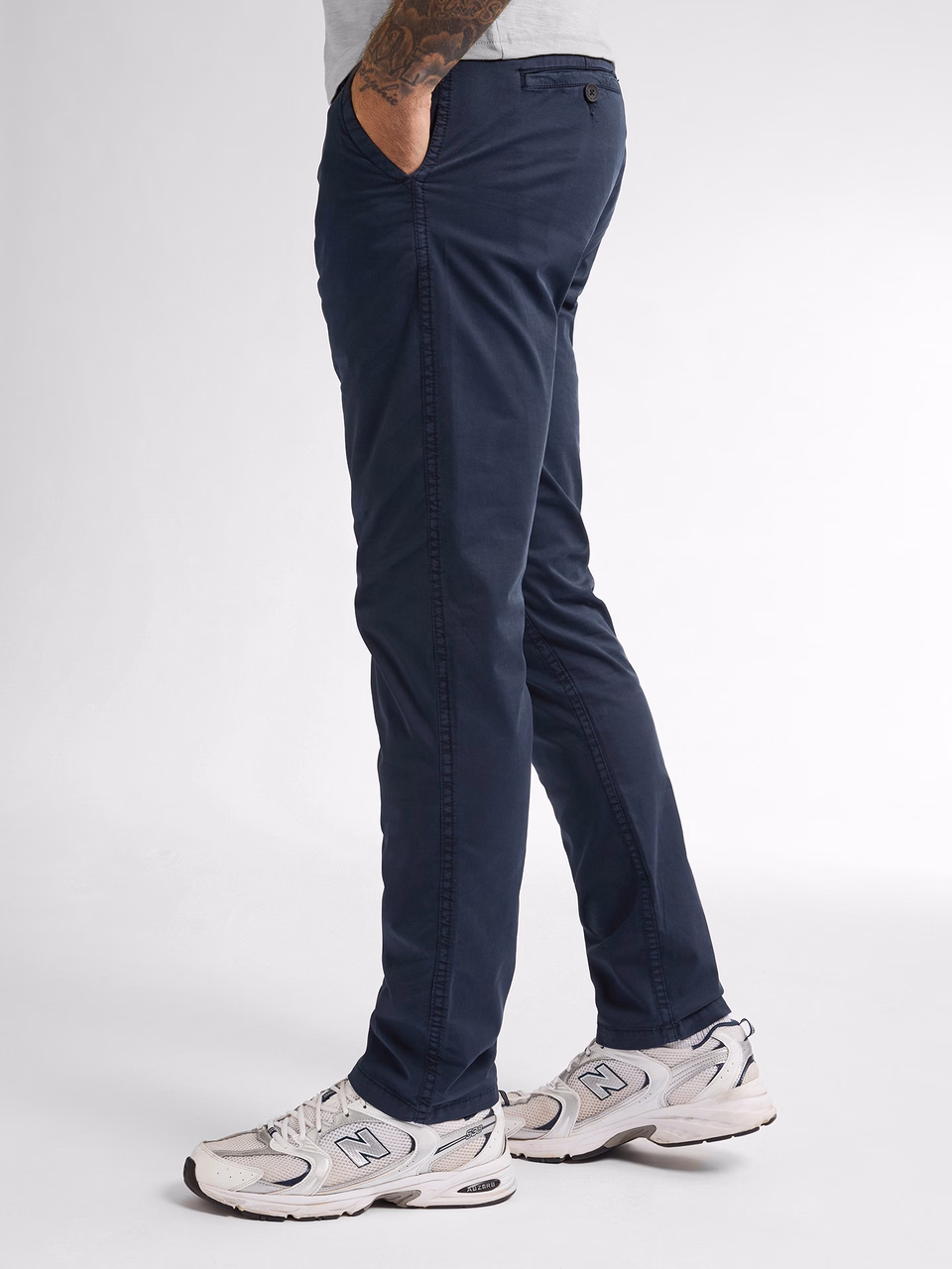 Petrol Industries Herren Chinohose Seafoamstone in Navy Dunkelblau