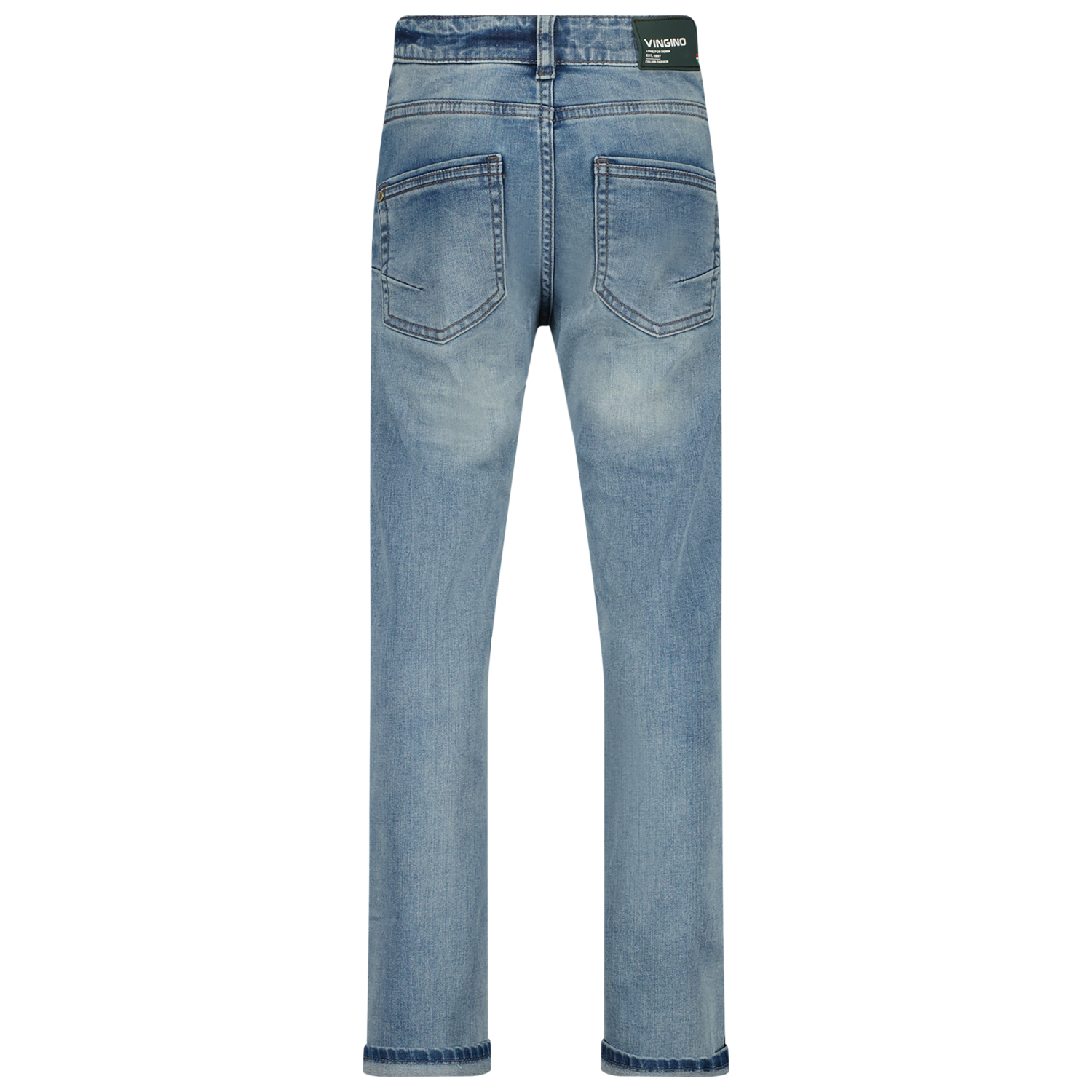 SS24KBD42012_Baggio_Light-Indigo_BACK Vingino Jeans BAGGIO - Regular Fit Jog Jeans in Light Indigo