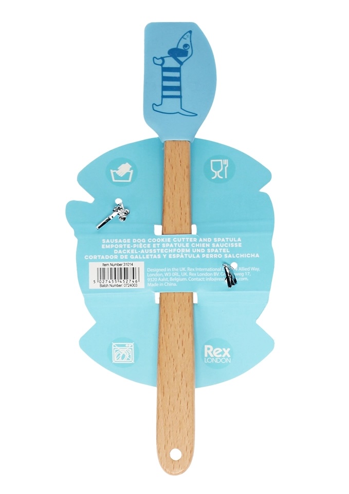 Rex London Back-Set Ausstechform & Mini-Spatel - Dackel