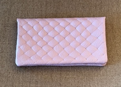 BFF Soft Lattice Leder Geldbeutel - Flieder - Large 
