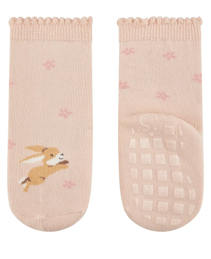 Sterntaler ABS-Socken Stoppersocken Doppelpack in Rosa & Zartrosa - Hase & Blumen Sterntaler ABS-Socken Stoppersocken Doppelpack in Rosa & Zartrosa - Hase & Blumen
