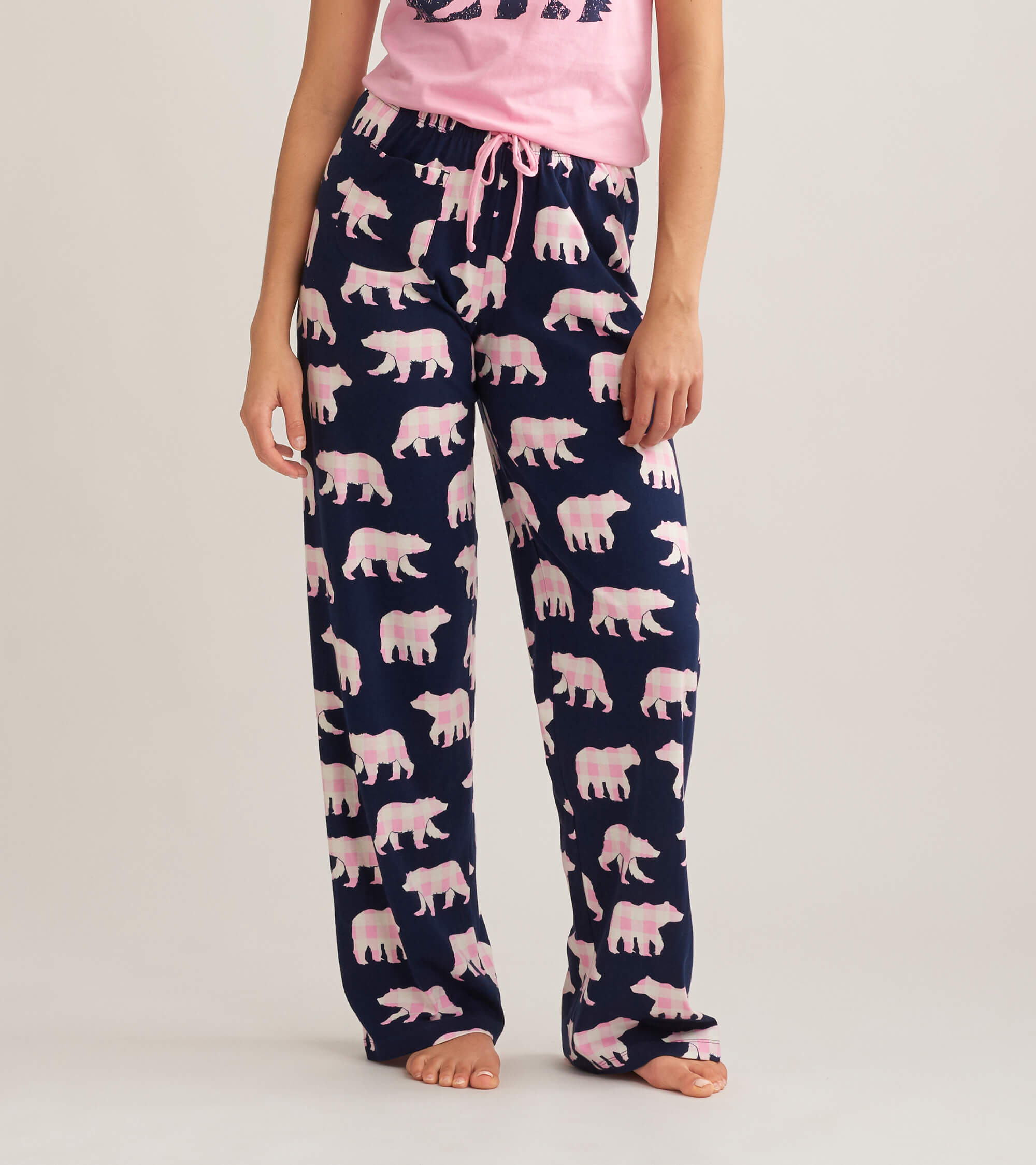 PA2WIBE404 Little Blue House Damen Pyjama Hose - Mama Bear