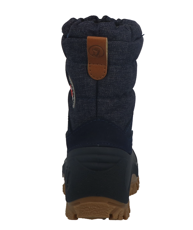Lurchi FIPS Kinder Schneestiefel in Navy mit Futter und Gummisohle