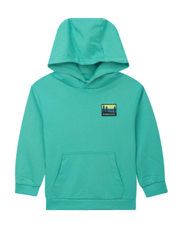 Someone Joshua Hoody in Grün mit Backprint - Happy Camper Someone Joshua Hoody in Grün mit Backprint - Happy Camper