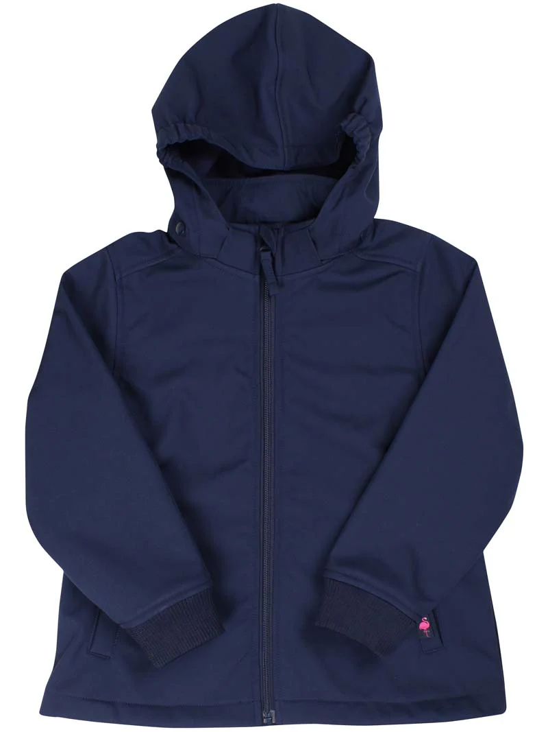 Danefae Softshellljacke Tierwelt in Navy - Flamingo - SALE