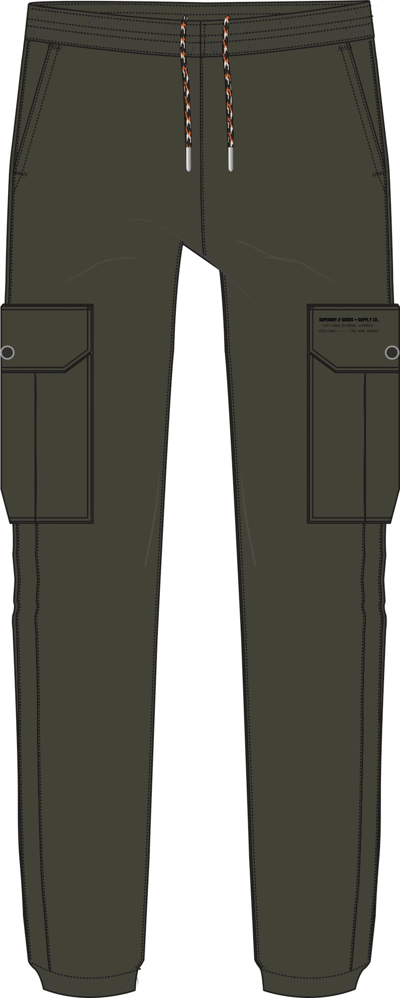 Superdry Herren Utility Sport Jogginghose in Khaki Superdry Herren Utility Sport Jogginghose in Khaki
