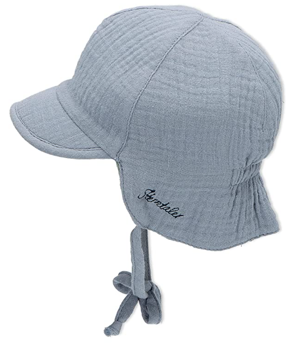 Bildschirmfoto-2022-03-27-um-15-00-53 Sterntaler Baby Wendemütze - Sonnenmütze mit Nackenschutz - Blau & Grün UV Schutz 50+
