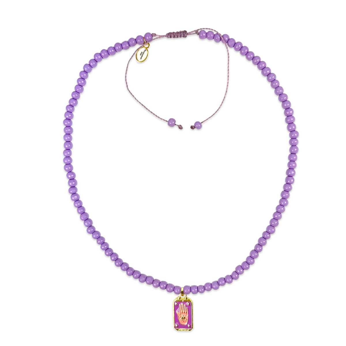 4108095526 Mo Beads Symbol-Kette Flieder mit Lucky Charms Anhängern