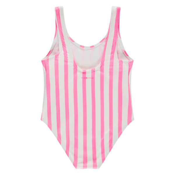 Babyface Stains & Stories Badeanzug Neon Pink Gestreift - Miami Beach 