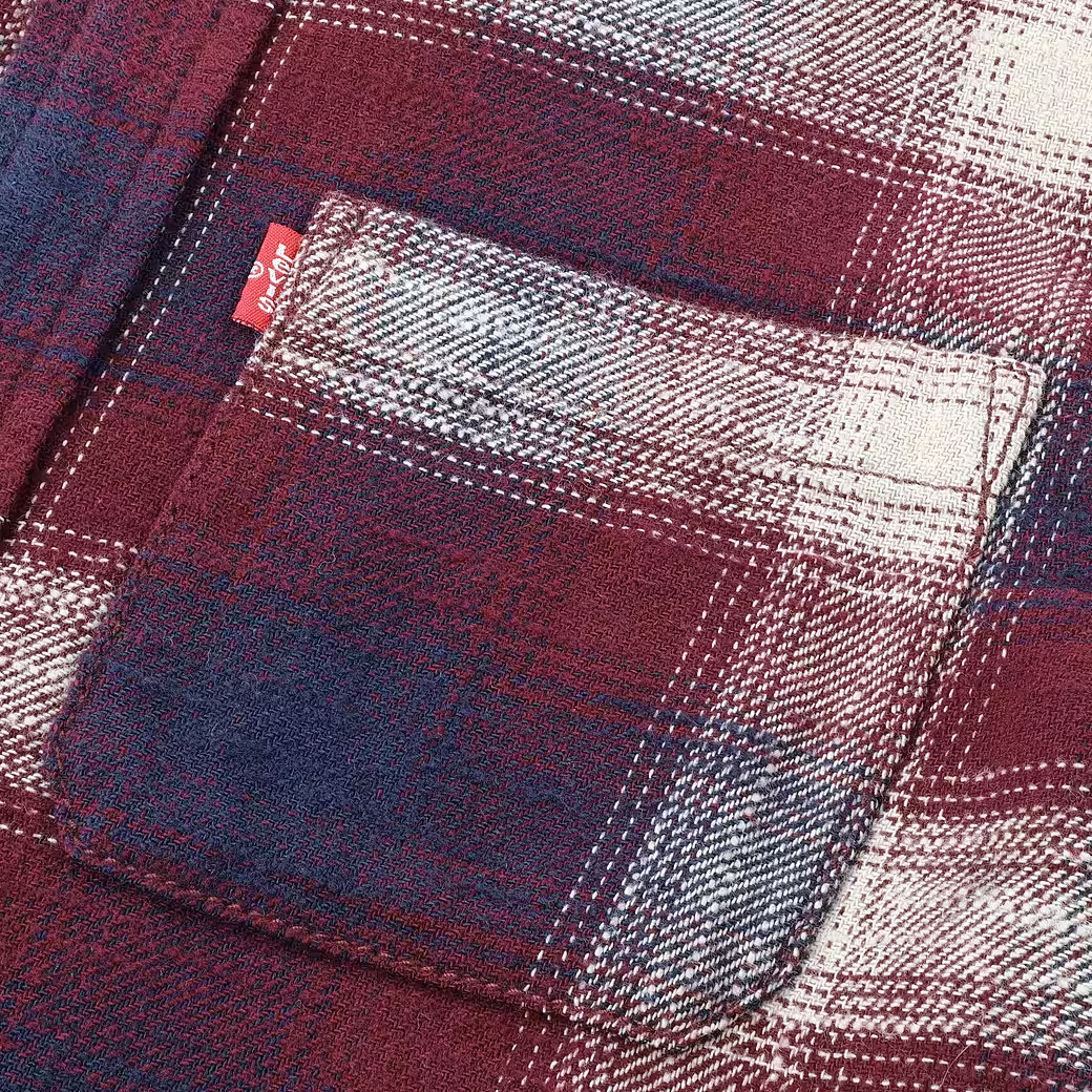 Levis Karohemd LVB Shadow Plaid Shirt - Rot & Blau Flannelhemd