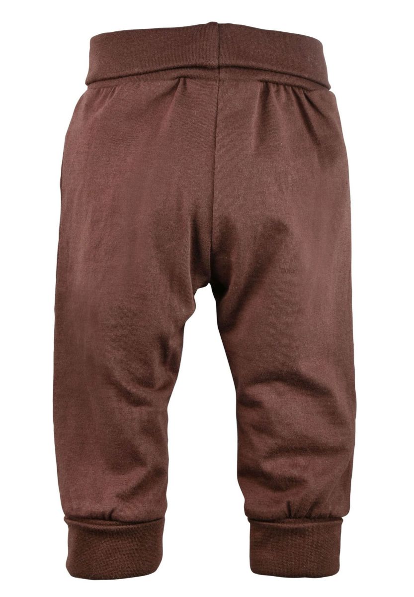 Bondi Trachtenhose Braun in Lederhosen Look mit Stickerei