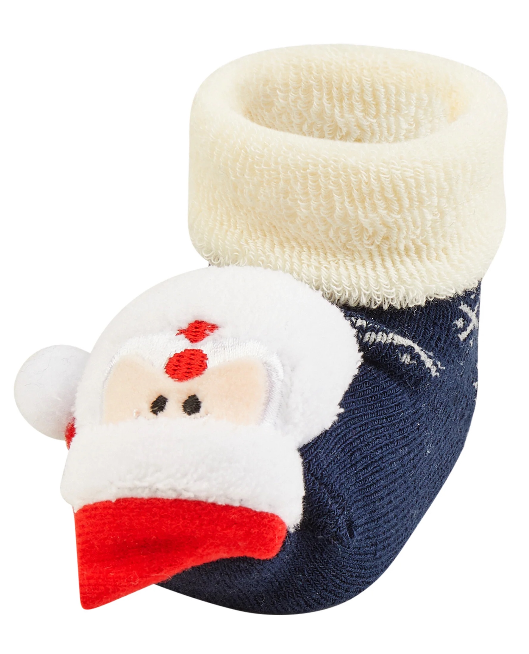 Sterntaler Baby Rasselsöckchen in Blau & Rot - Weihnachten Nikolaus