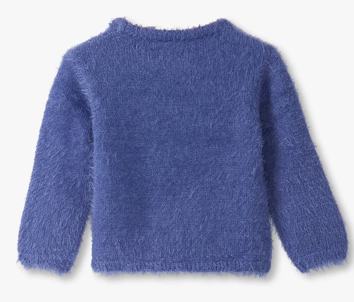 Hatley Kitty Cat Furry Sweater - Kuschelpulli in Flieder mit Katze Hatley Kitty Cat Furry Sweater - Kuschelpulli in Flieder mit Katze