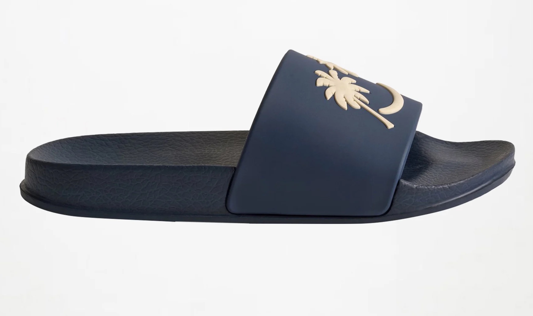 Molo Zhappy Slide Flip Flop Sandalen in Navy Blau - Palmen