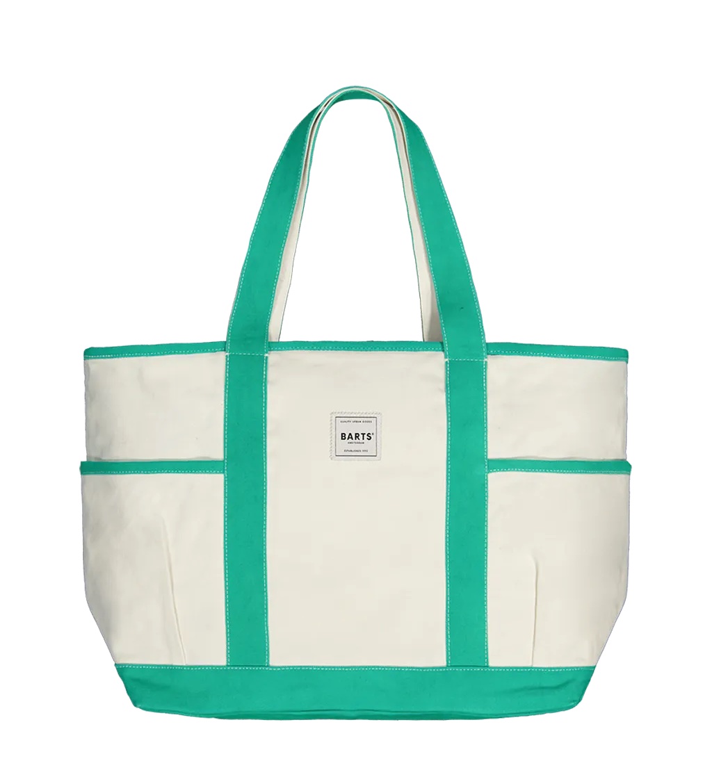 Barts Shaey Beachbag Baumwolle Cavas XL Tote in Grün - SALE