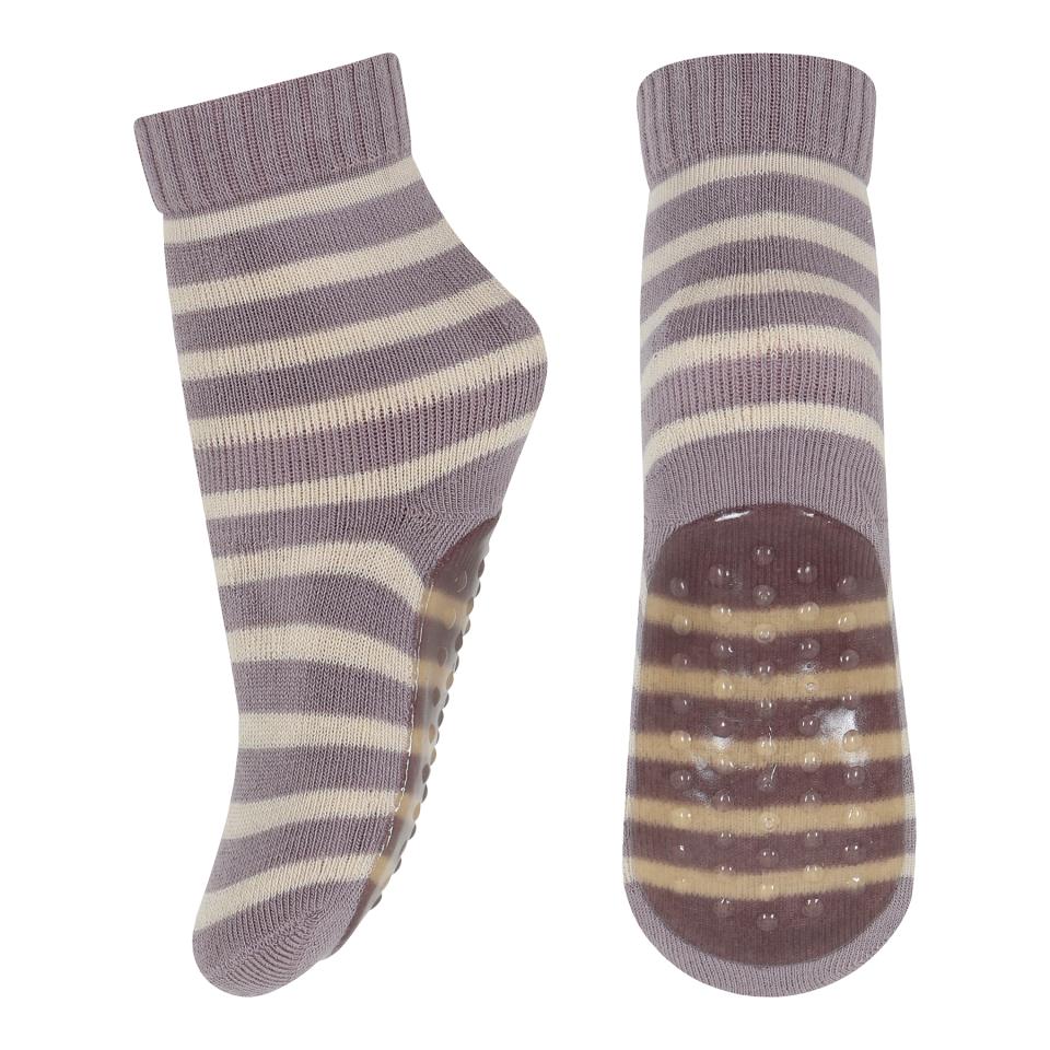 MP Denmark Stoppersocken Eli Gestreift in Lavender Sky - Flieder Gestreift