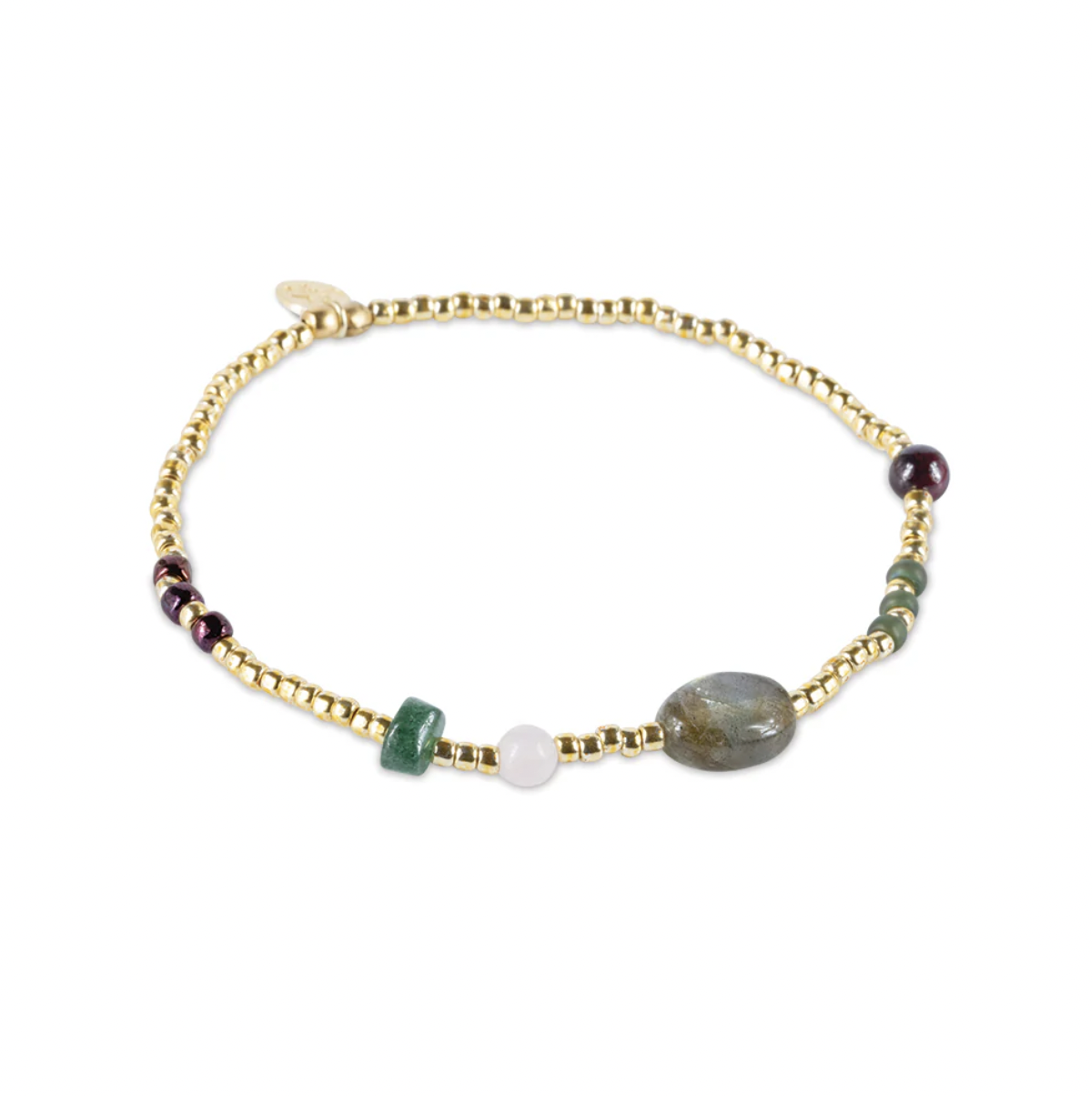 A Beautiful Story Amuse Labradorit Armband Goldfarben