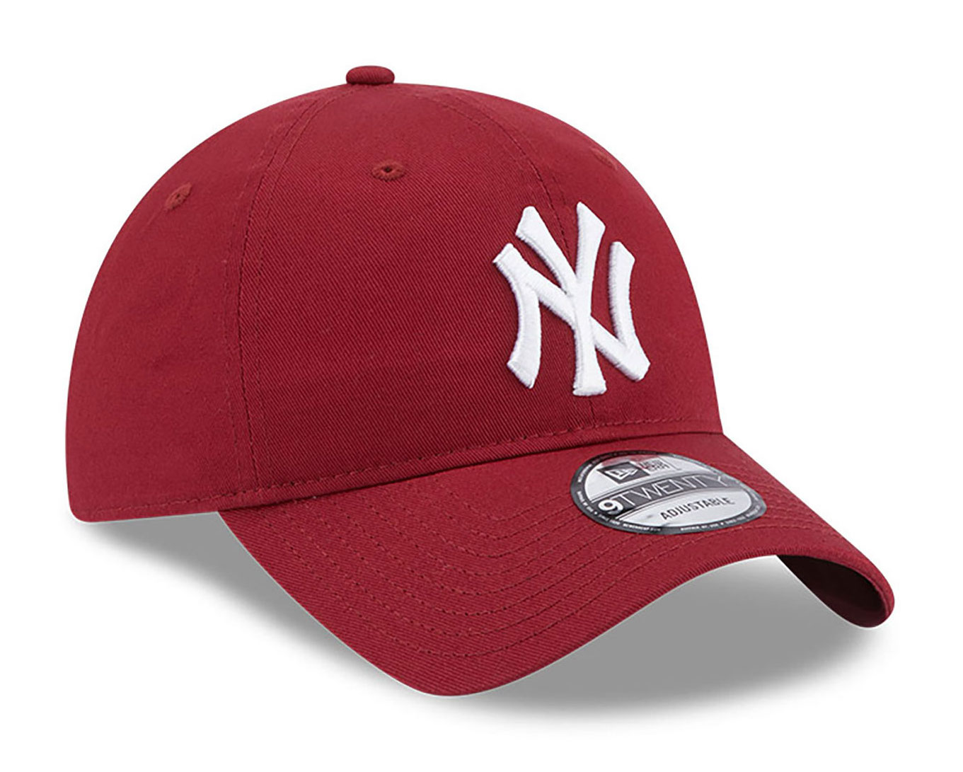 New Era New York Yankees League Essential 9TWENTY Verstellbare Cap - Maroon Rot
