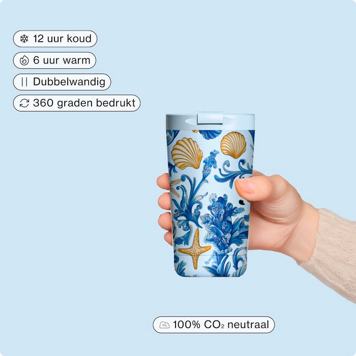 Izy Thermos Kaffee Becher - Blu Marina - 350 ml to -go isolierter Kaffeetasse Izy Thermos Kaffee Becher - Blu Marina - 350 ml to -go isolierter Kaffeetasse