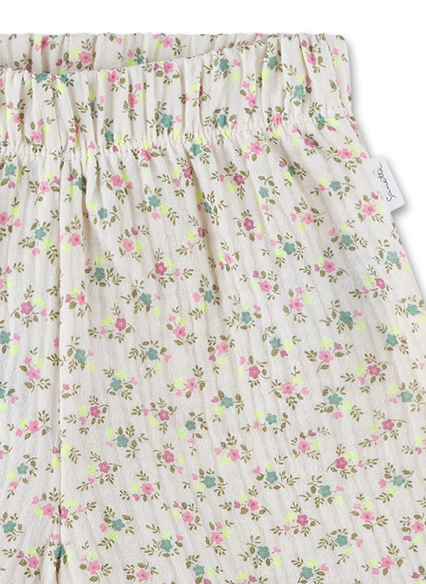 Sanetta Mädchen Musselin Shorts in Creme mit süßen Mini Blumen - SALE Sanetta Mädchen Musselin Shorts in Creme mit süßen Mini Blumen - SALE