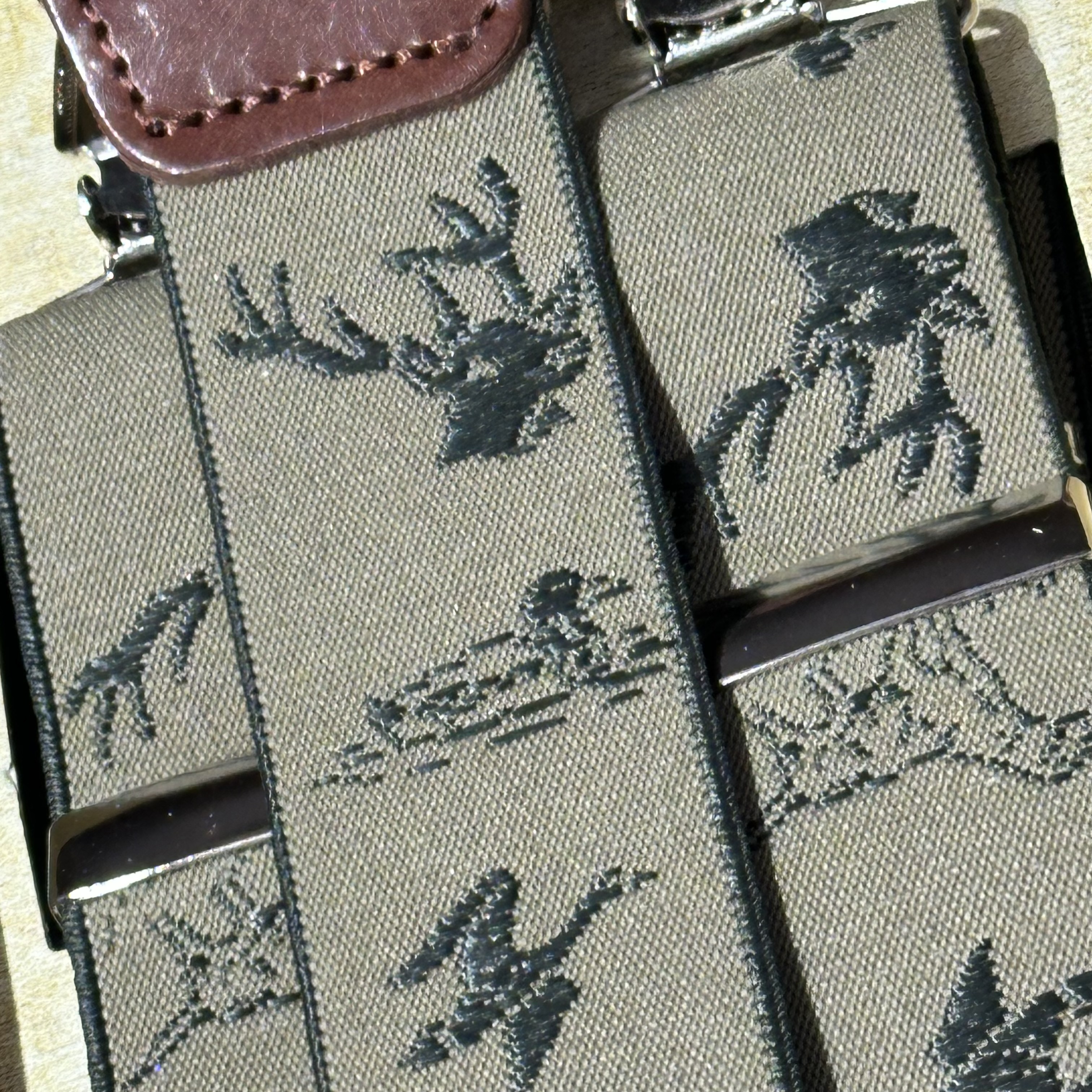 Acosta Herren Hosenträger/Suspenders - Jäger in Sand/Oliv
