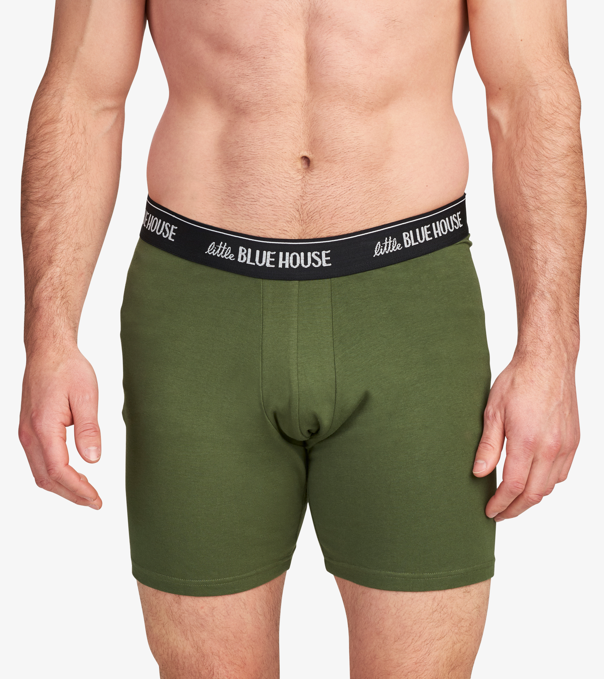 BXCBUCK001_A Little Blue House Unterhose Buck Naked Boxer Brief