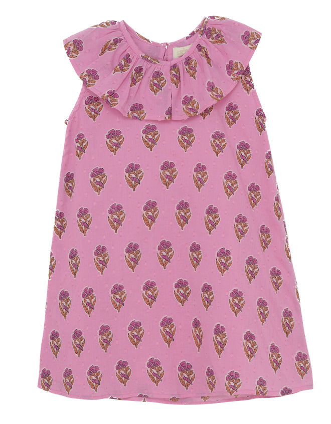 Creamie Kleid A-Linie mit Pink Retro Blumen - SALE Creamie Kleid A-Linie mit Pink Retro Blumen - SALE