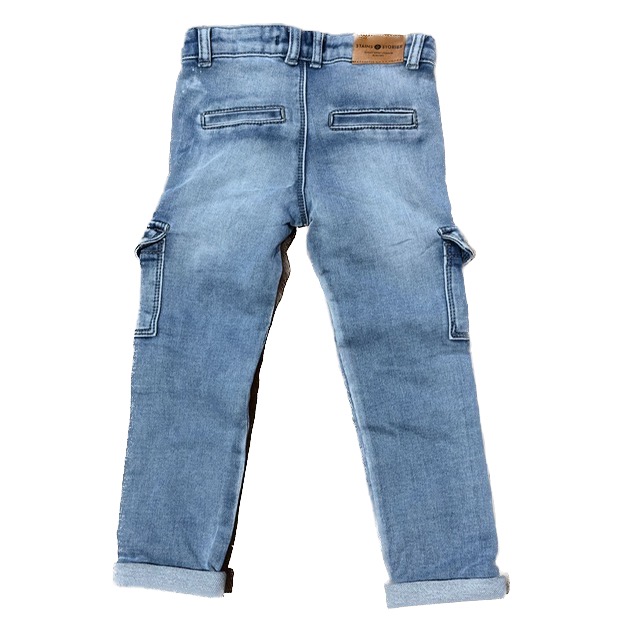 Babyface Stains & Stories Jungs worker Pants in Faded Blue Denim - SALE