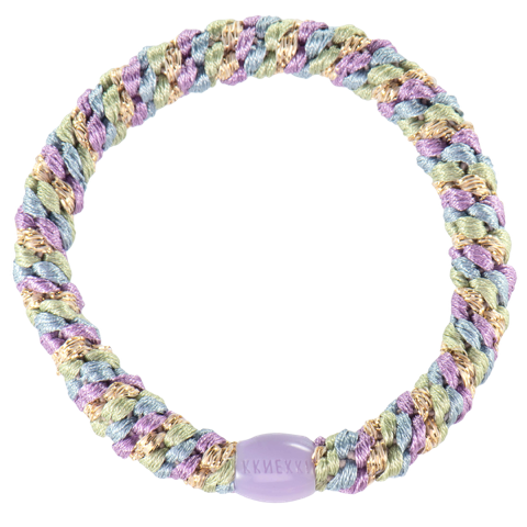 Kknekki-Mix-Lavender-Seablue-glitter-25pcs-primary Kknekki Haargummi/Armband - Lavender Seablue Glitter