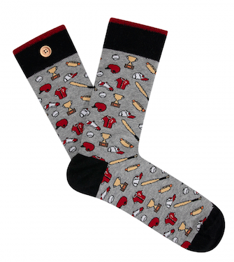 p1784154_590346_1_629dc5db68420 Cabaia Socken Herren David & Patricia in Grau - Baseball - SALE