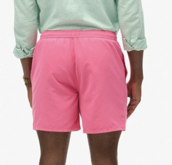 Superdry Herren Badehose in Pink Superdry Herren Badehose in Pink
