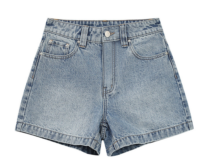 Grace & Mila Jeans Short High Waist in Sky Blue - Hellblau