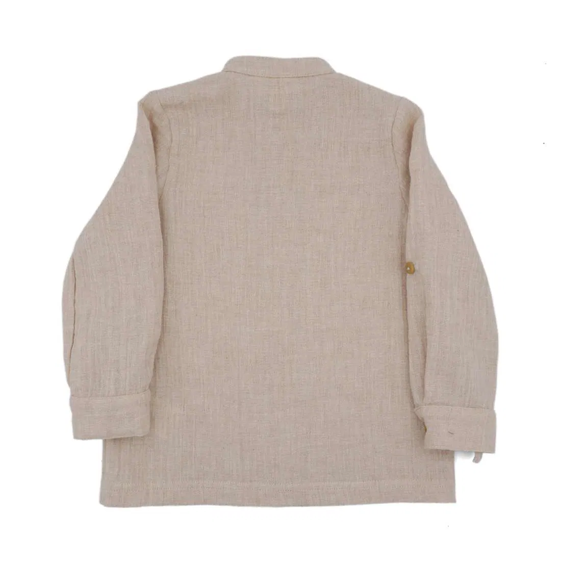 Maximo GOTS Jungs Hemd aus Musselinstoff in Sand Beige Maximo GOTS Jungs Hemd aus Musselinstoff in Sand Beige