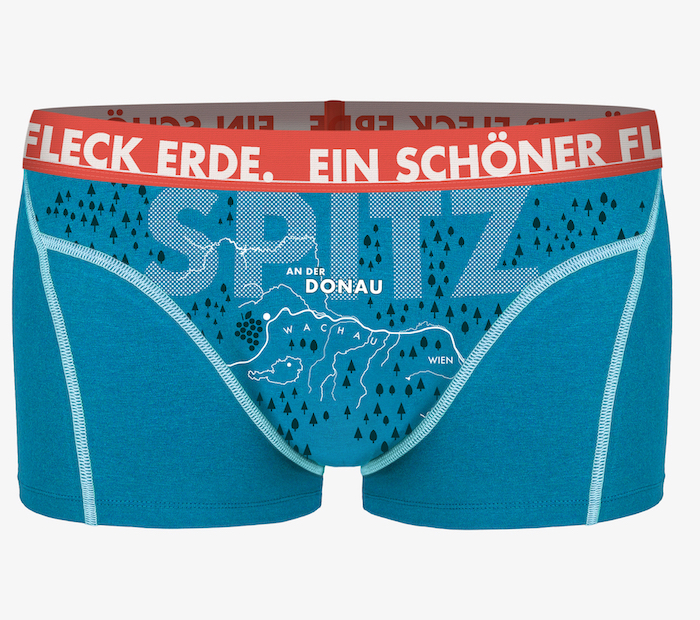 ESFE Alpine Bio-Wäsche Herren Boxer in Pfauenblau - SPITZ AN DER DONAU