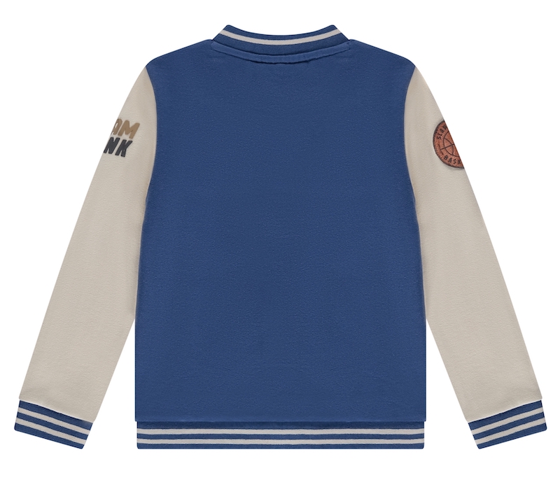 Babyface Stains & Stories College Jacke Sweatjacke in Blau & Weiß 