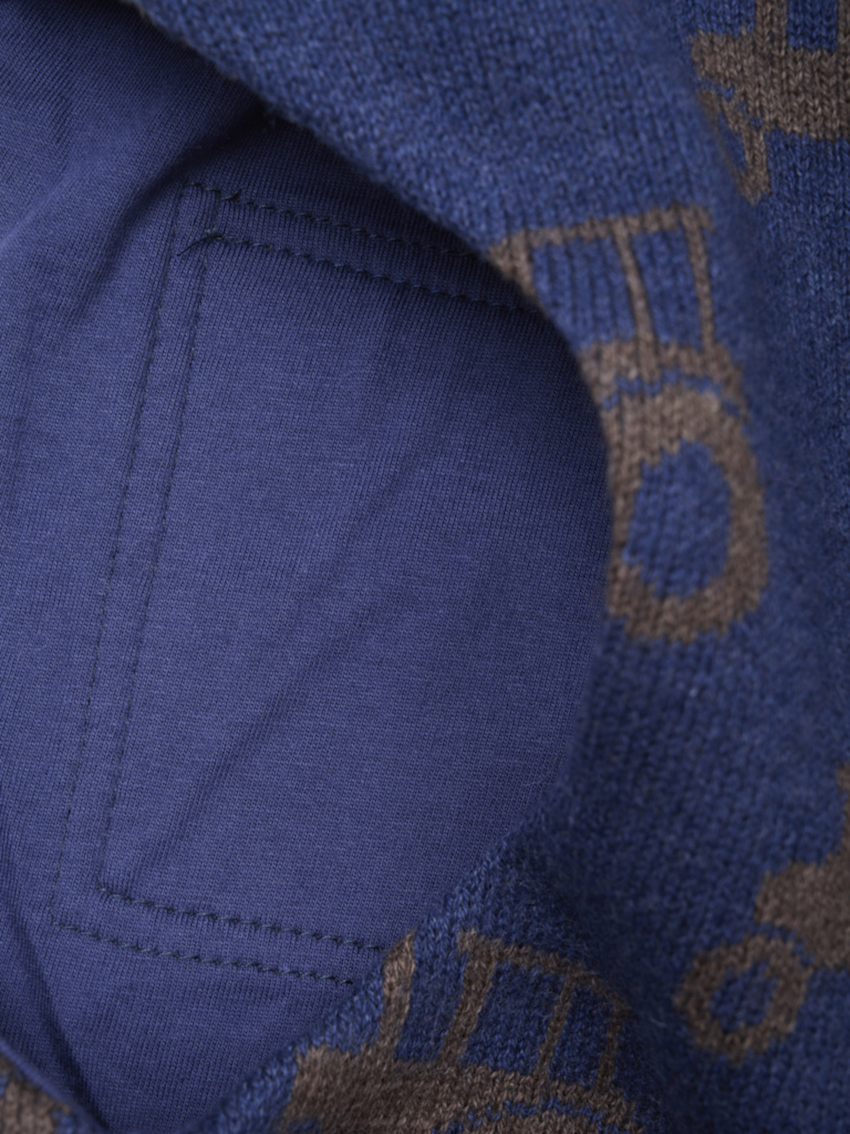 CeLaVi Schlupfmütze in blau mit Traktoren